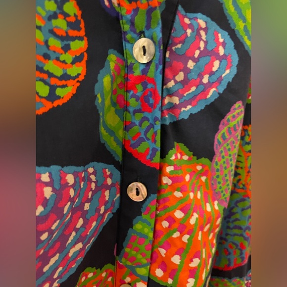 THML Navy Seashell Dress Sz. M - Picture 6 of 12